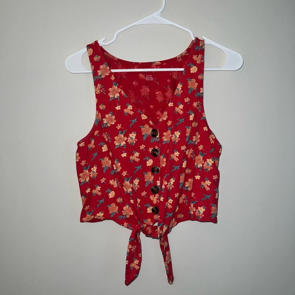 American eagle floral crop top